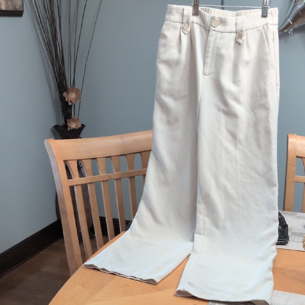 Nicole Miller Cream Knit Pants